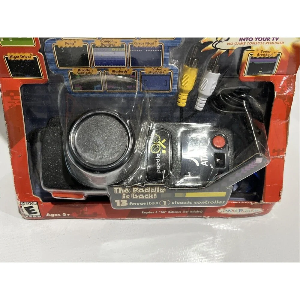 ATARI Plug n PLAY TV Retro Gaming 13 Built in Video Games NEW Breakout PONG Jakk